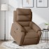 Sillón reclinable elevable de tela