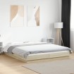 Estructura cama con luces LED madera roble Sonoma 160x200 cm