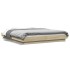 Estructura cama con luces LED madera roble Sonoma 160x200