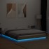 Estructura cama con luces LED madera roble Sonoma 160x200