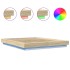 Estructura cama con luces LED madera roble Sonoma 160x200