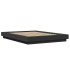 Estructura cama con luces LED madera ingeniería negro