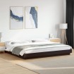Estructura de cama madera de ingeniería negra 200x200 cm