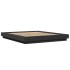 Estructura de cama madera de ingeniería negra 160x200