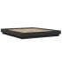 Estructura de cama madera de ingeniería negra 160x200