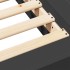 Estructura de cama madera de ingeniería negra 160x200