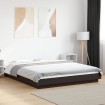 Estructura de cama madera de ingeniería negra 150x200 cm
