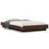 Estructura de cama madera de ingeniería roble marrón 75x190