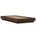 Estructura de cama madera de ingeniería roble marrón 75x190