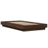 Estructura de cama madera de ingeniería roble marrón 75x190