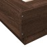 Estructura de cama madera de ingeniería roble marrón 75x190