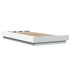 Estructura de cama madera de ingeniería blanca 75x190