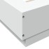 Estructura de cama madera de ingeniería blanca 75x190