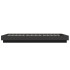 Estructura de cama madera de ingeniería negra 90x200