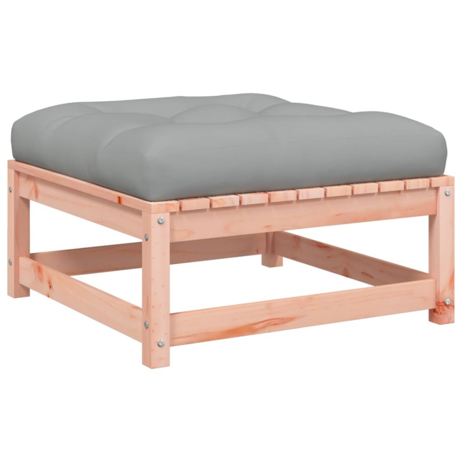 Set de sofás jardín 6 pzas con cojines madera abeto