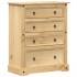 Cómoda cajonera Corona madera maciza de pino 92x48x120