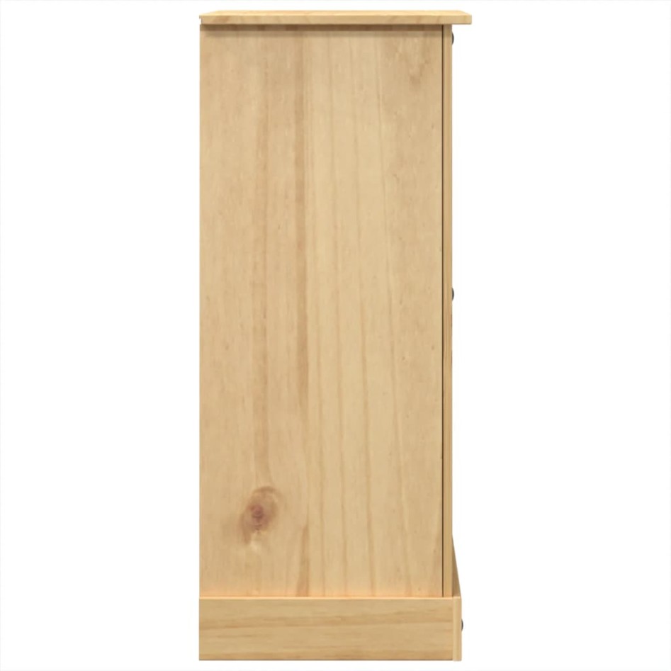 Cómoda cajonera Corona madera maciza de pino 92x48x120