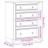 Cómoda cajonera Corona madera maciza de pino 92x48x120