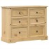 Cómoda cajonera Corona madera maciza de pino 112x48x91
