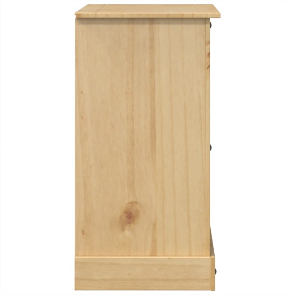 Cómoda cajonera Corona madera maciza de pino 112x48x91