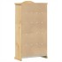 Armario con vitrina Corona madera maciza pino 99x43x187