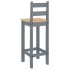 Taburetes altos 2 uds madera maciza de pino