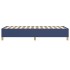 Estructura de cama sin colchón tela azul 90x200