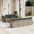 Set de sofás de jardín 8 pzas y cojines ratán sintético