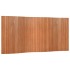 Biombo divisor de bambú marrón 165x400