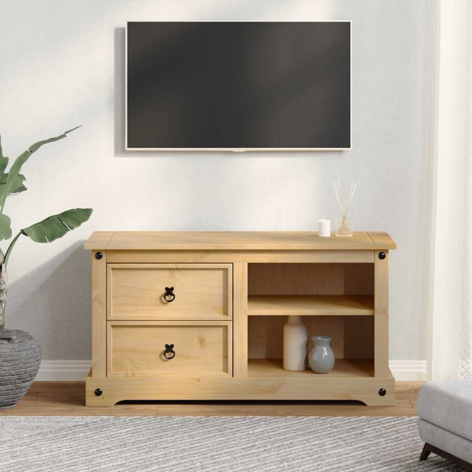 Mueble de TV Corona madera maciza de pino 100x40x52