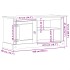 Mueble de TV Corona madera maciza de pino 100x40x52