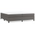 Estructura de cama sin colchón cuero sintético gris 200x200
