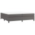 Estructura de cama sin colchón cuero sintético gris 200x200