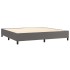 Estructura de cama sin colchón cuero sintético gris 200x200