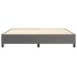 Estructura de cama sin colchón cuero sintético gris 200x200