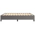 Estructura de cama sin colchón cuero sintético gris 200x200