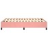 Estructura de cama sin colchón terciopelo rosa 140x200