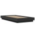 Estructura cama con luces LED madera ingeniería negro 75x190