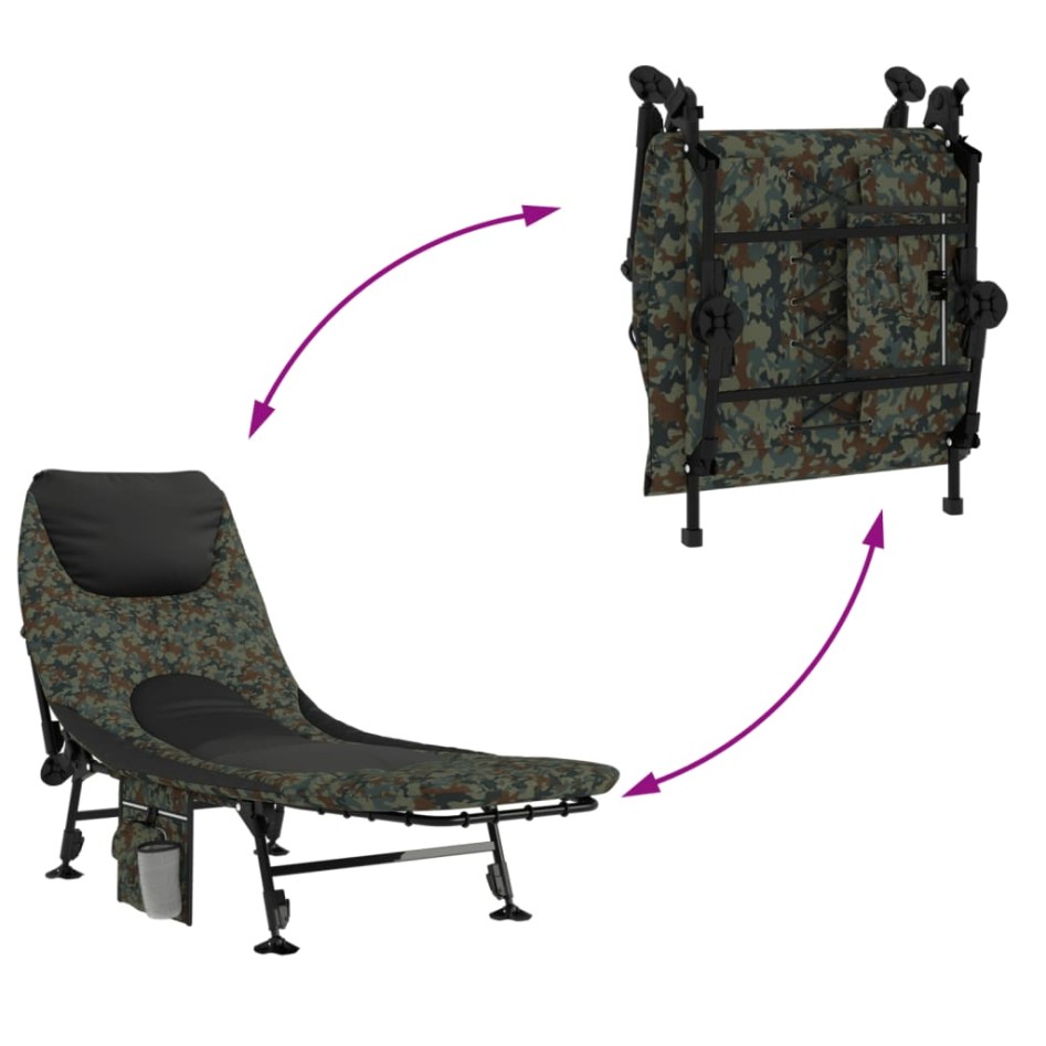 Tumbona de pesca patas para barro ajustables plegable