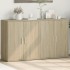 Aparador de madera de ingeniería 2 uds roble Sonoma 60x31x70
