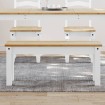 Banco de comedor Panama madera maciza pino blanco 105x30x45 cm