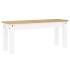 Banco de comedor Panama madera maciza pino blanco 105x30x45