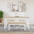 Banco de comedor Panama madera maciza pino blanco 105x30x45