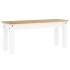 Banco de comedor Panama madera maciza pino blanco 105x30x45