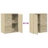 Aparador de madera de ingeniería 2 uds roble Sonoma 60x31x70
