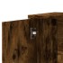 Aparador de madera de ingeniería 2 uds roble ahumado