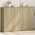 Aparadores 2 uds madera de ingeniería roble Sonoma 60x31x84