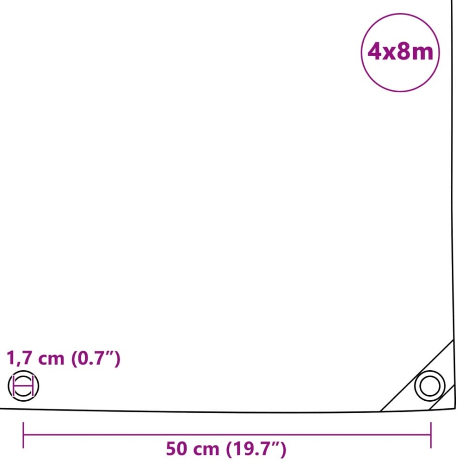 Lona 650 g/m² 4x8 m