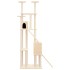 Rascador para gatos con postes de sisal crema 190