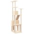 Rascador para gatos con postes de sisal crema 190